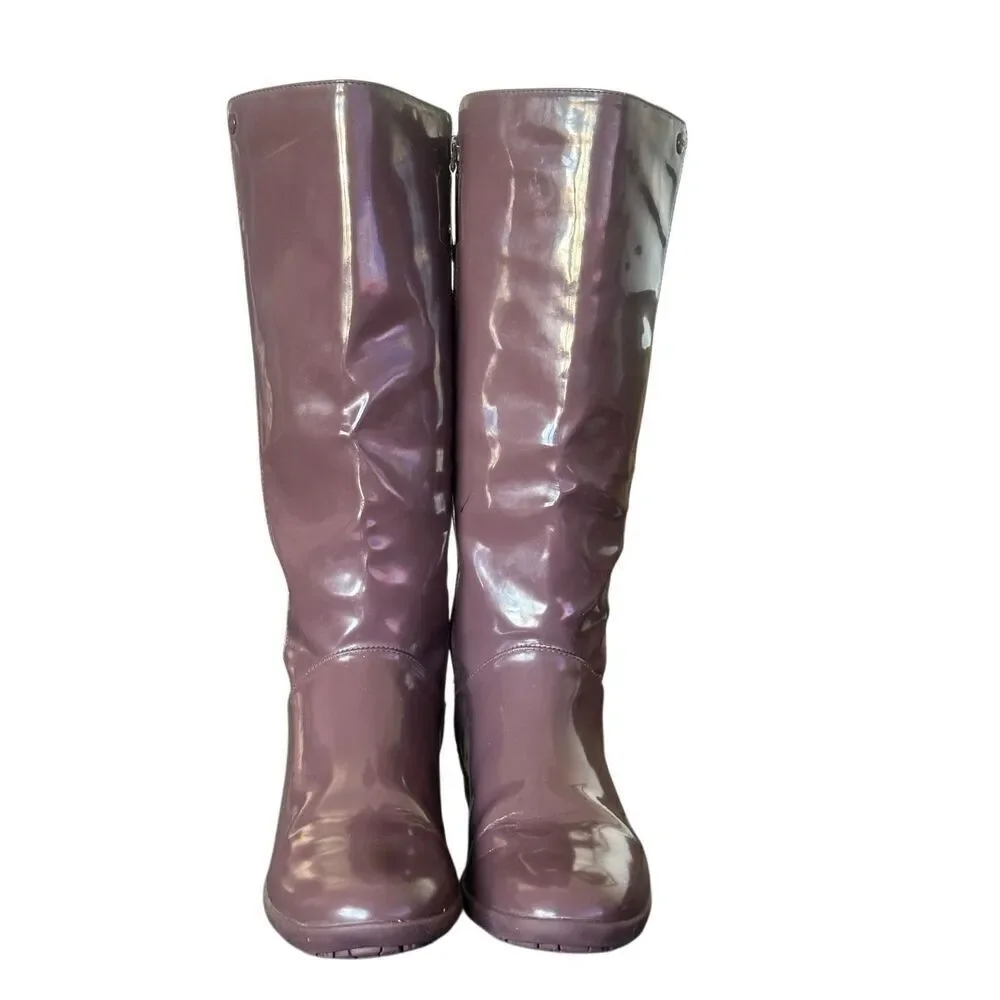 Ugg Tenaya Dusty Purple Knee High Rainboots Size 7